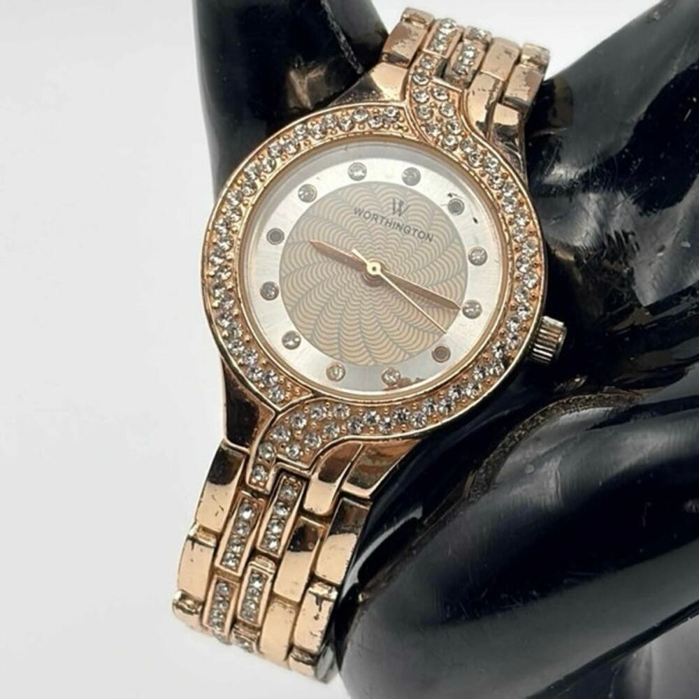 Gold Crystal Worthington Watch